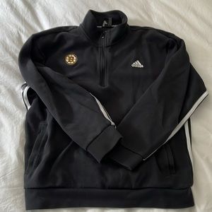 Boston Bruins x adidas half zip-up